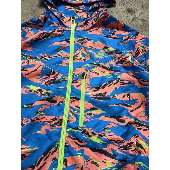 Nike Women's Packable Full Zip Camouflage Trail Running Jacket 546390-455 XL - Picture 4 of 10